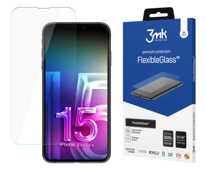 Szkło i folia ochronna 3MK FlexibleGlass iPhone 15 Pro Max 6,7 Szkło hybrydowe 3M005241